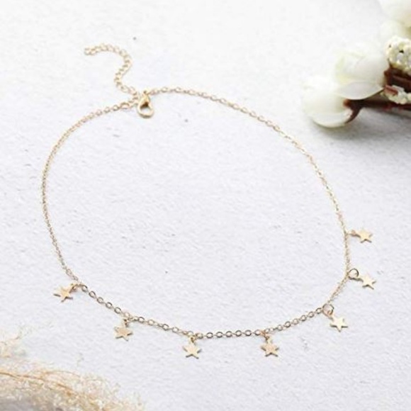 4 for $20 Starry Choker Necklace (Gold) - Picture 2 of 7
